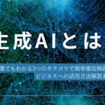 生成AIとは?誰でもわかる3つのカテゴリで簡単徹底解説!ビジネスへの活用方法解説あり